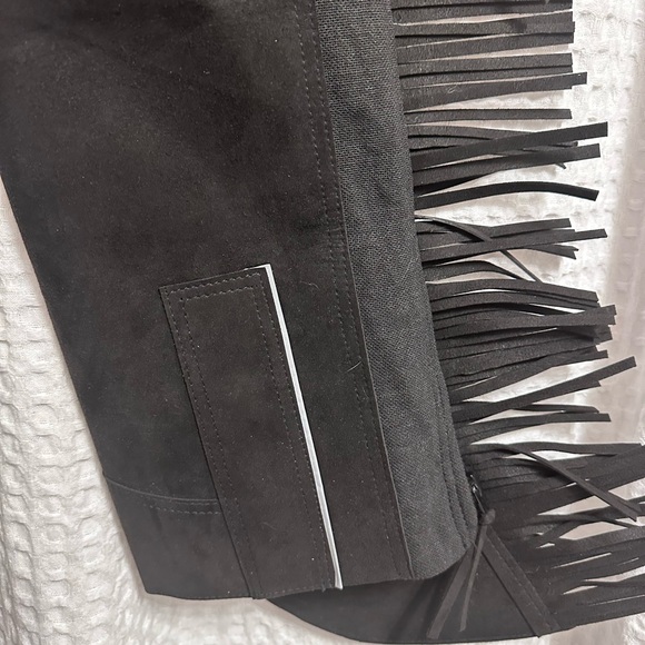 TOUGH 1 Black size medium western chaps. New with tag. - Picture 6 of 9